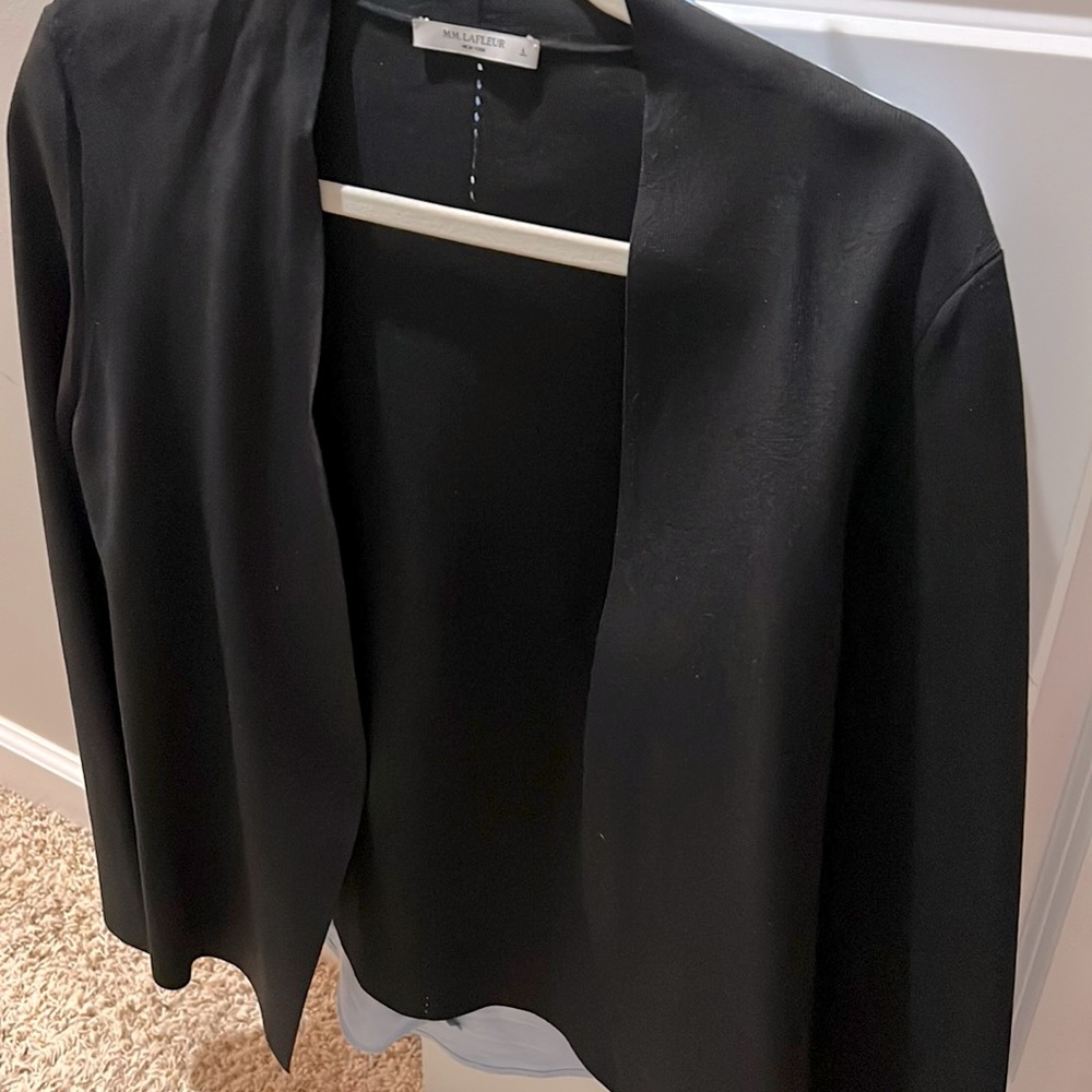 M.M. LaFleur black Woolf Jardigan size L EUC